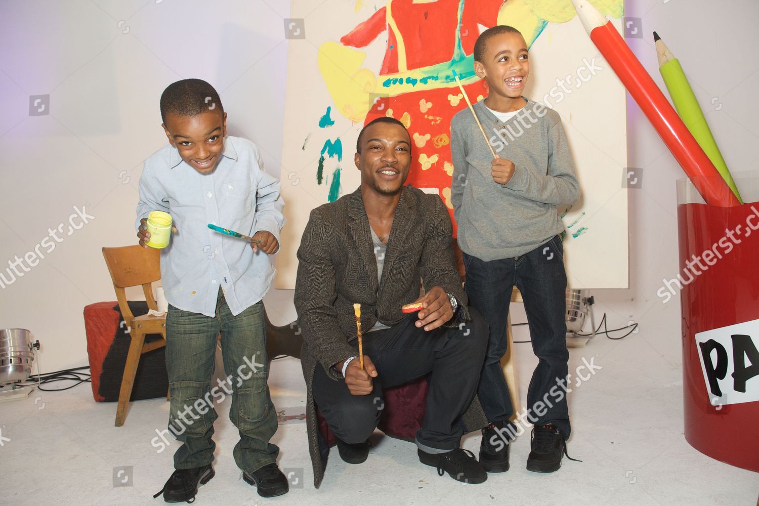 Ashley Walters Sons Paniro Walters Shayon Editorial Stock Photo Stock