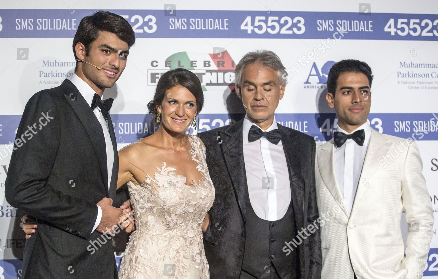 Andrea Bocelli Wife Veronica Sons Amos Editorial Stock Photo Stock