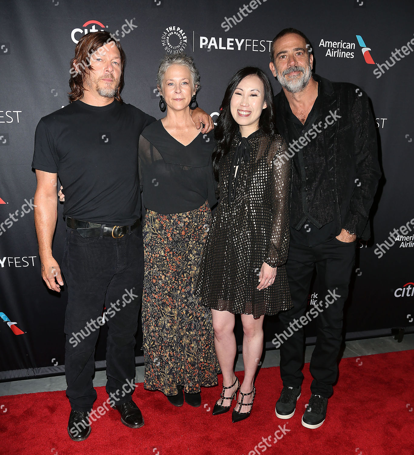 Norman Reedus Melissa Mcbride Angela Kang Editorial Stock Photo Stock