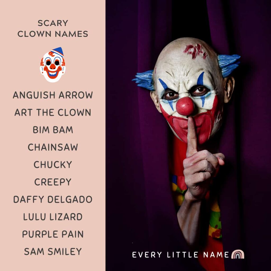 220+ Best Clown Names (Classic, Funny, and Scary) Every Little Name