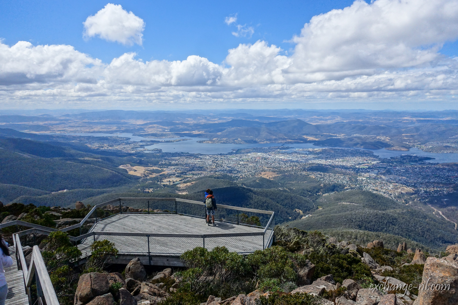 塔斯曼尼亞荷伯特威靈頓山室外觀景台 Outdoor Lookout on Mount Wellington, Hobart, Tasmania
