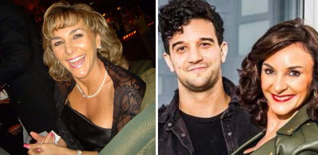 Mark Ballas family through magnifying glass wife, mother, father