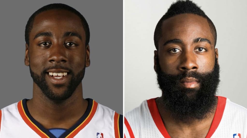 James Harden Without The Beard Photos and Beard Evolution Fashionterest