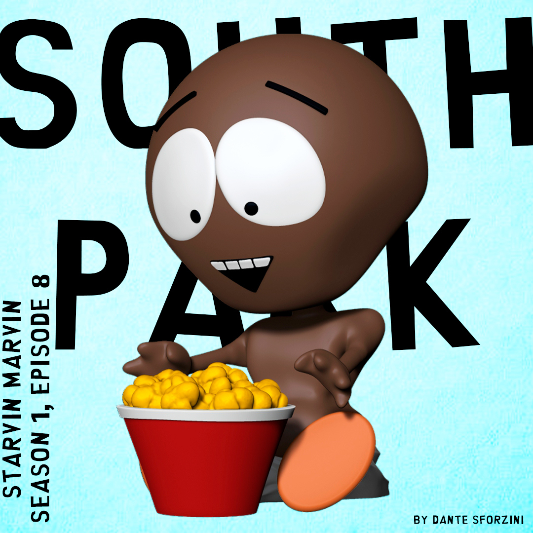 STL file Starvin Marvin SOUTH PARK 3D PRINT FIGURINE・Model to download and 3D print・Cults