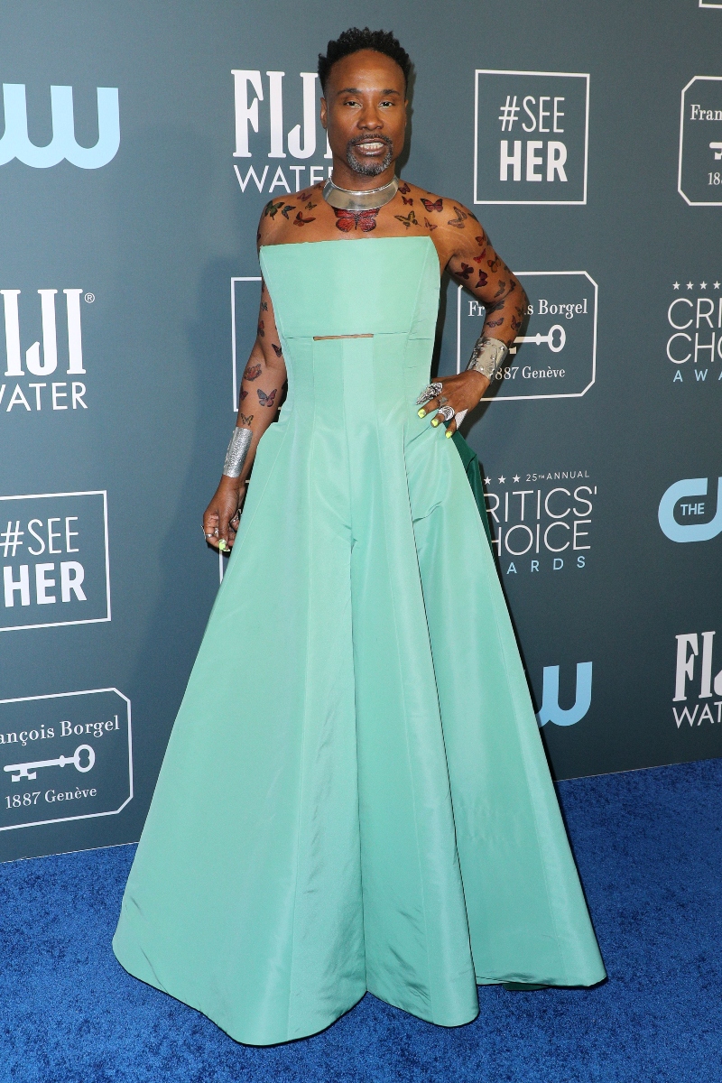 Billy Porter in Gown Critics’ Choice Awards 2020 Red Carpet Style