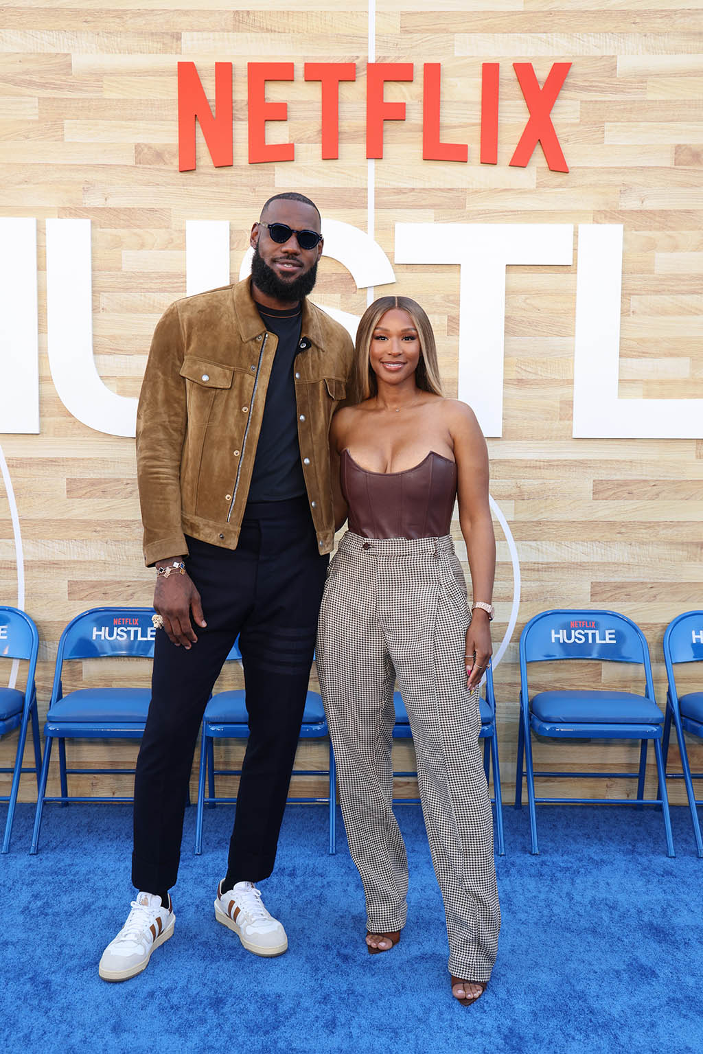 LeBron James’ Wife Savannah Goes Chic in Bustier & Heels for ‘Hustle