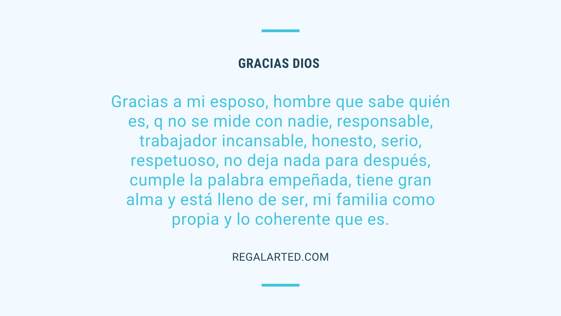 Gracias DIOS por MI ESPOSO MEJORES PALABRAS Frases Cumple