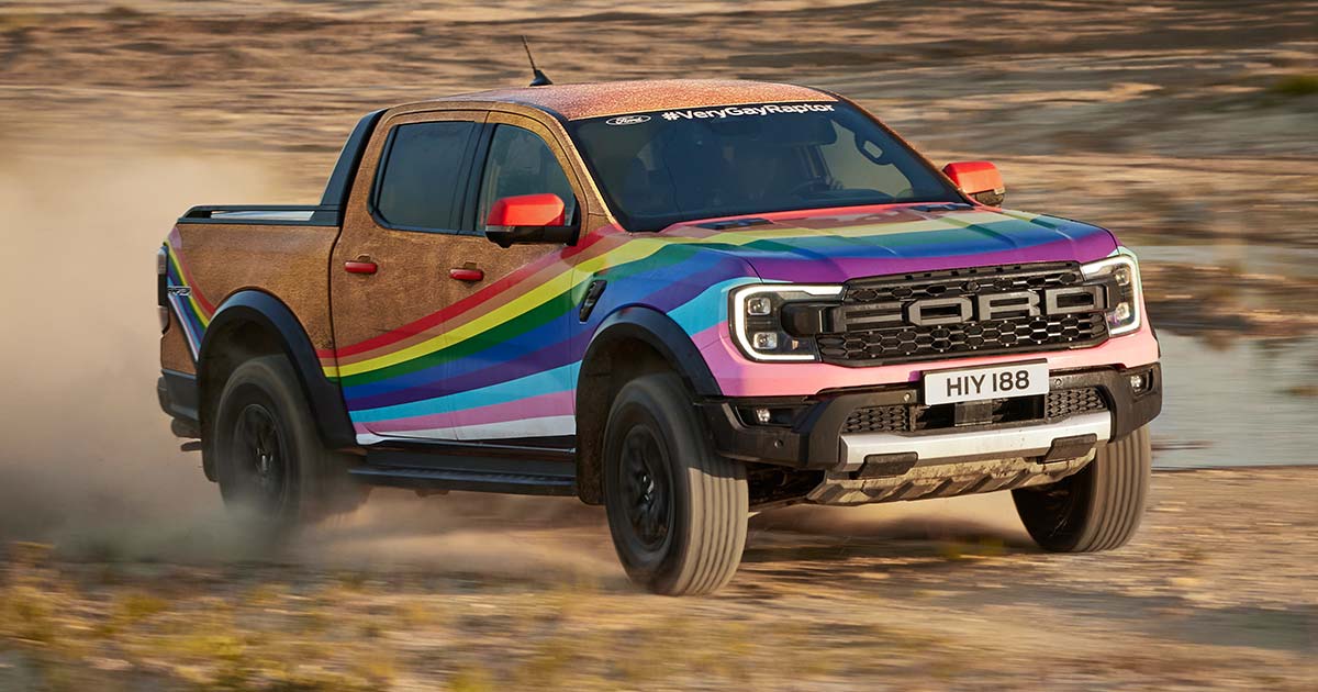 Ford presentará esta “Ranger Raptor gay” en el Festival de Goodwood