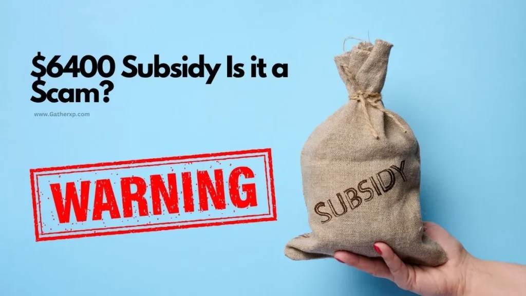 6400 Subsidy Is it a SCAM? Read Before You Apply