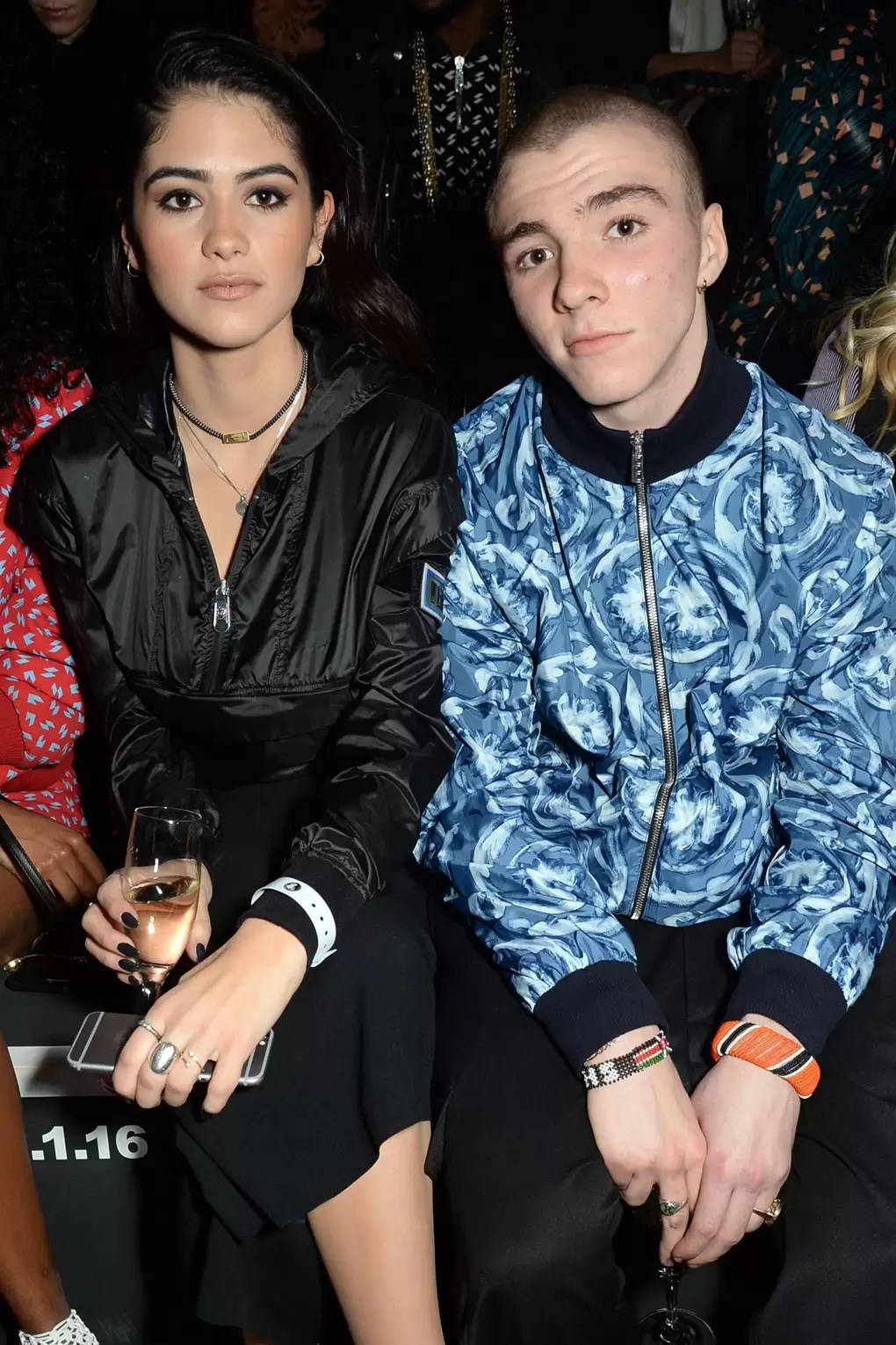 Rocco Ritchie and girlfriend Kim Turnbull at London Fashion Week