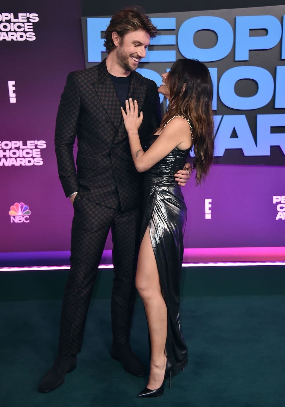 Sarah Shahi & Her Boyfriend Adam Demos Make Red Carpet Debut At 2021