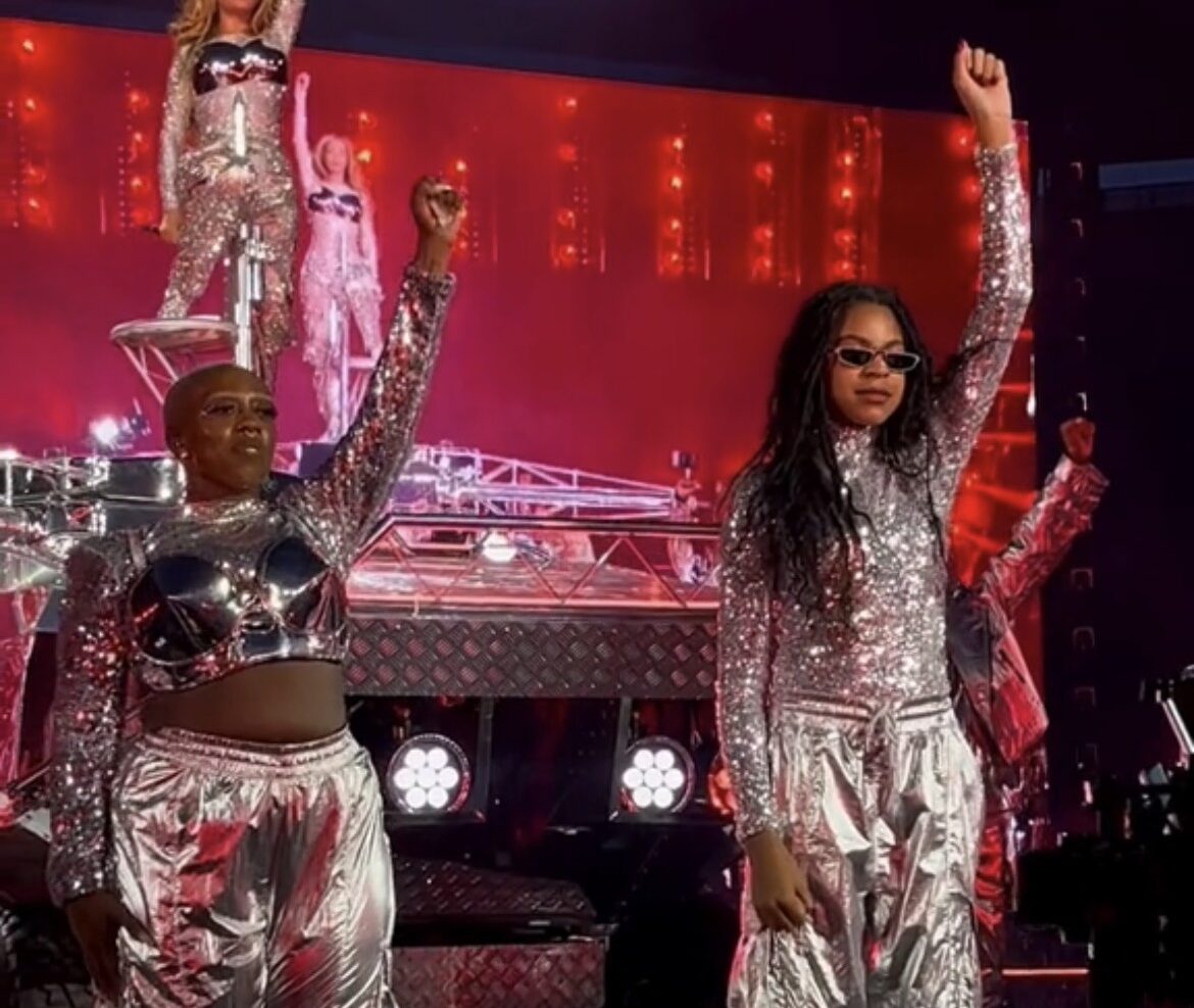 Beyoncé’s daughter Blue Ivy wows audience as she performs during