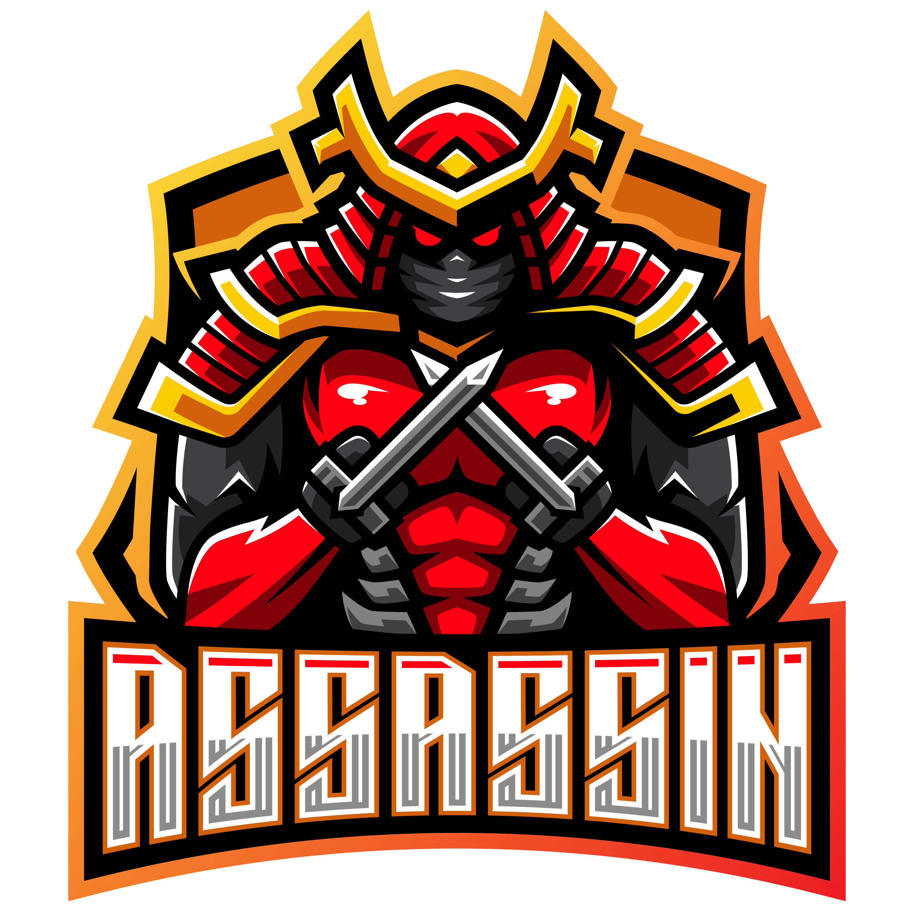 Free Assassin Esports Gaming Clan Mascot Logo GraphicsFamily