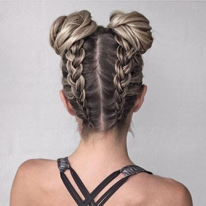 10 of The Best Braided Space Bun Hairstyles (2023 Trends)