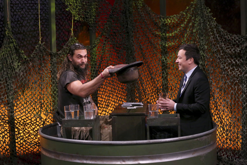 Jason Momoa & The War On Drugs Appeared On Jimmy Fallon's "Tonight Show"