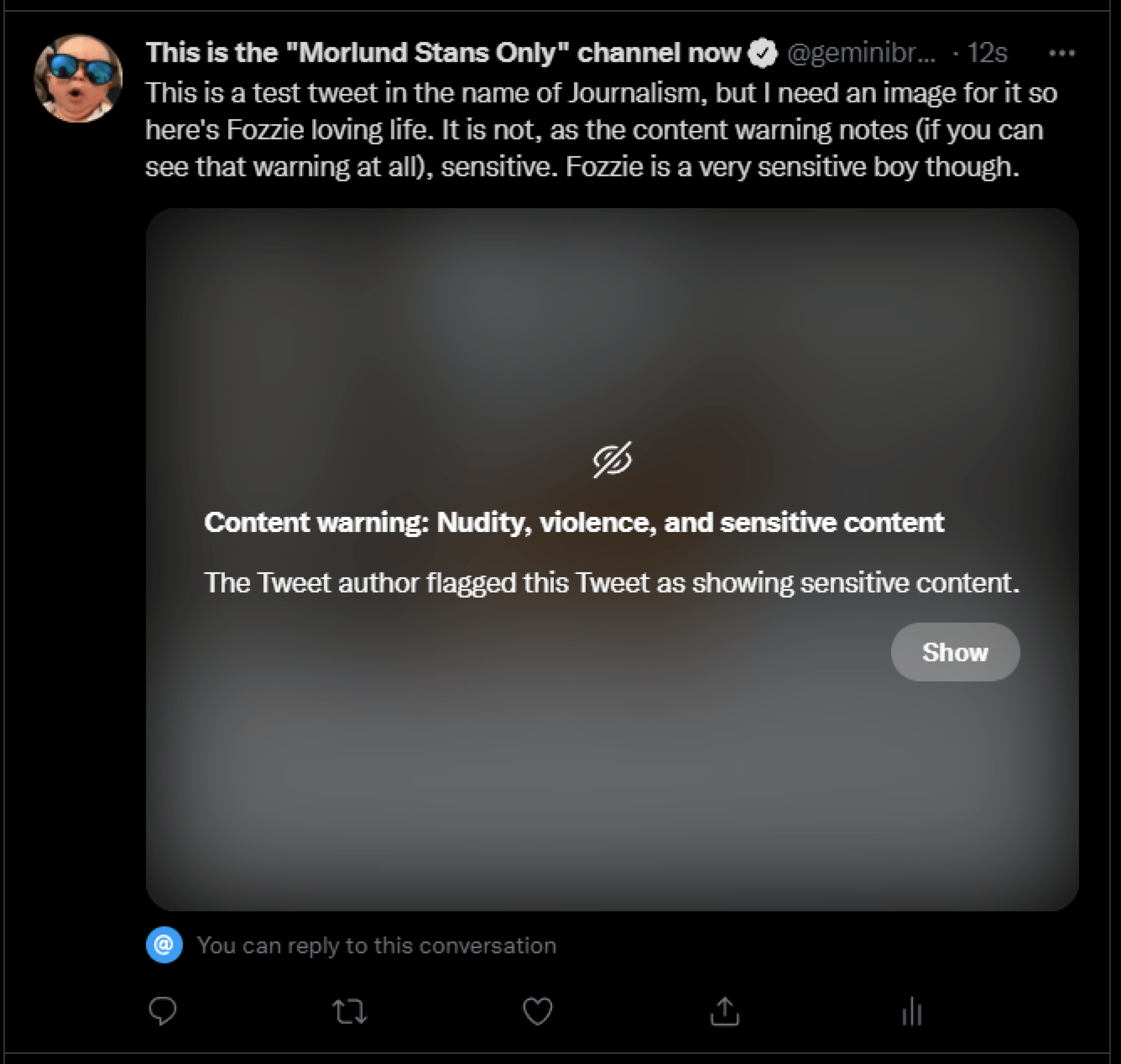 Twitter tip How to add a content warning to your photo and video