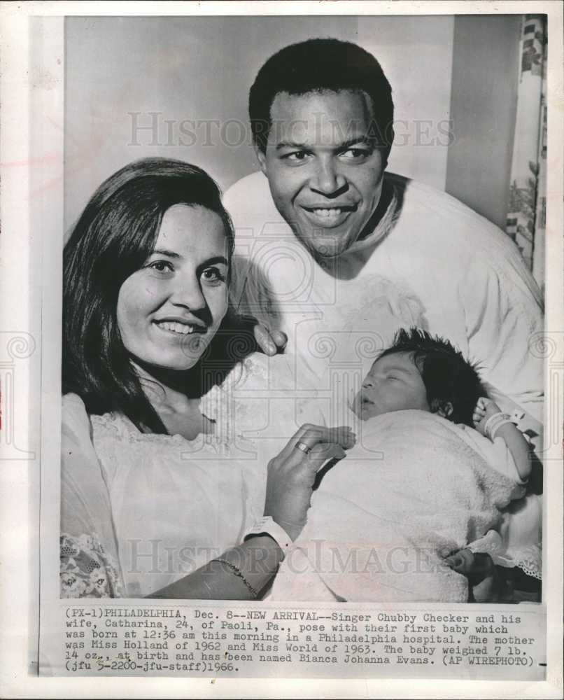 1966 Press Photo Chubby Checker Baby Catharina Lodders Historic Images