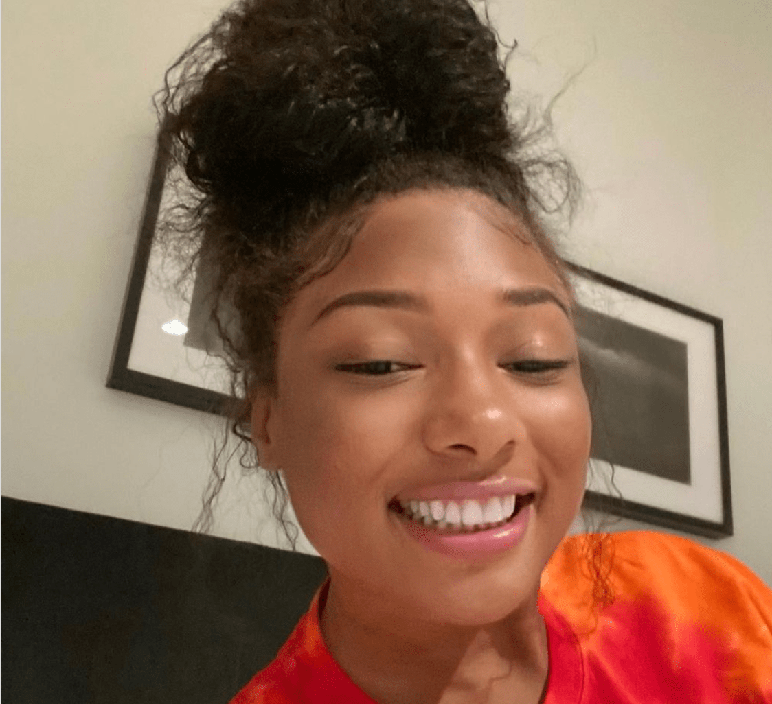 Megan Thee Stallion Shares NoMakeup Instagram While Song Writing