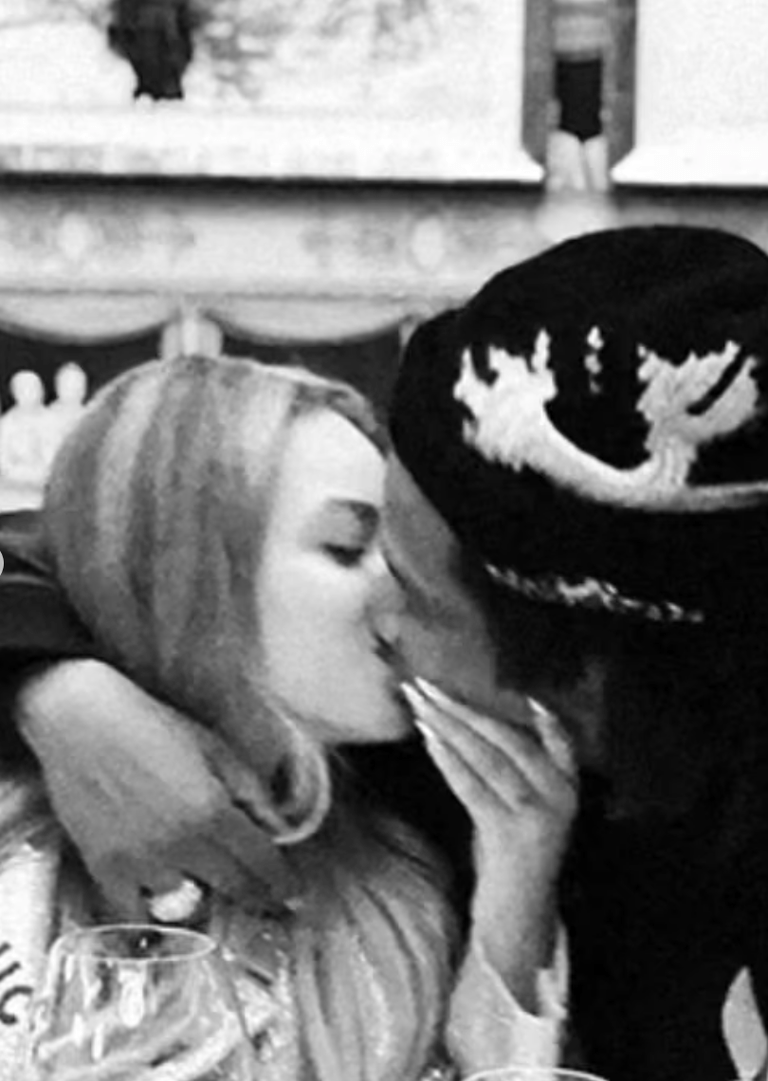 See Beyoncé Kissing JayZ in a Sparkly Silver Gucci x Balenciaga Suit