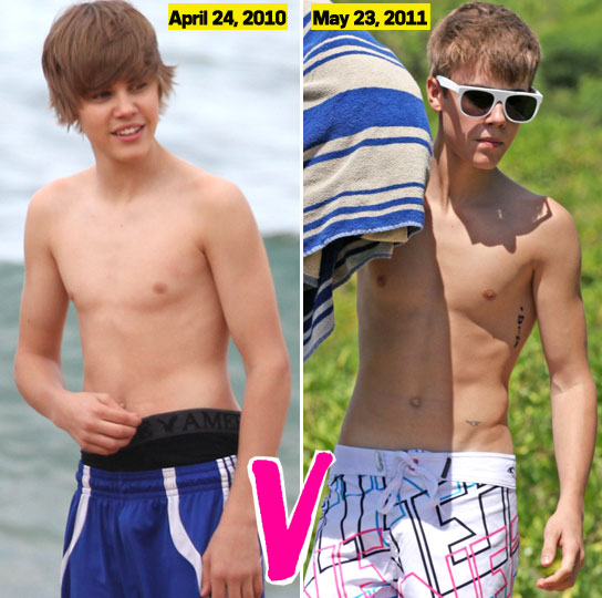 Justin Bieber Reveals New Chiseled Abs How He Went From Baby Fat To