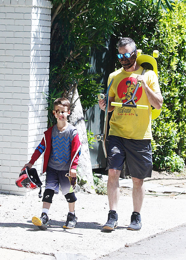 Freddie Prinze Jr. & Son Go Skateboarding In Quarantine Photo