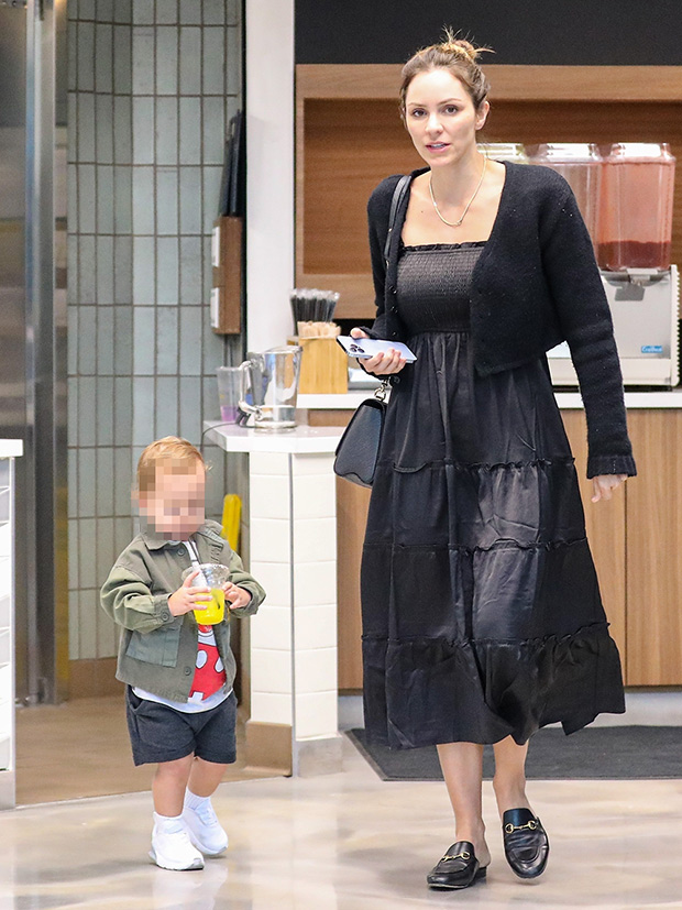 Katharine McPhee & David Foster’s Son Rennie Looks Grown Up At Dinner