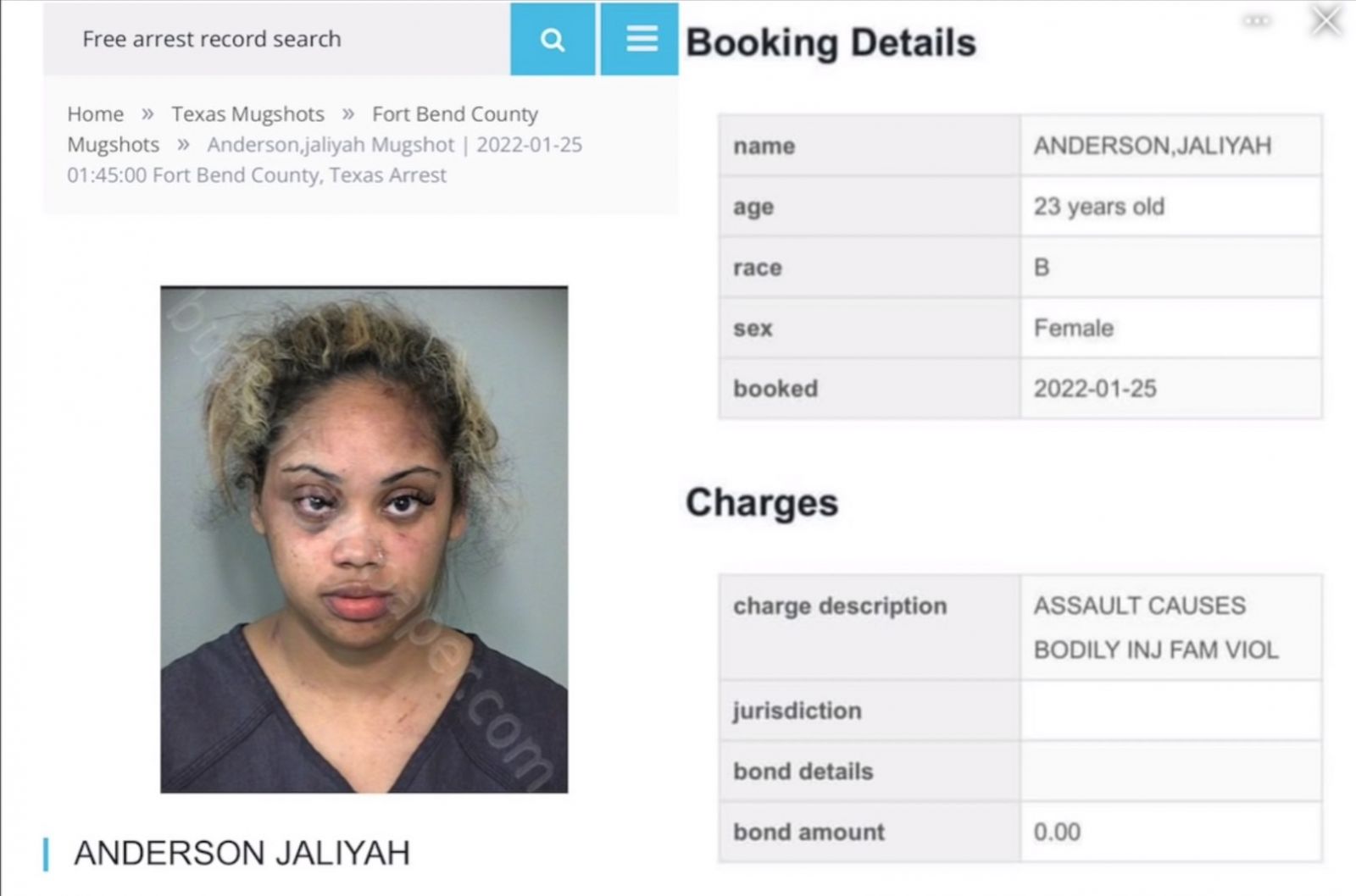 FunnyMike’s Girlfriend Jaliyah Out Of Jail After Assault Charges