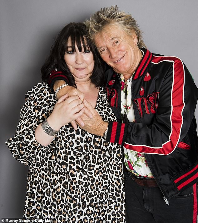 Rod Stewart and the daughter he gave up for adoption before she