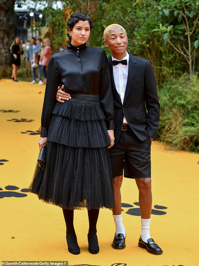 The Lion King Pharrell Williams joined by his wife Helen Lasichanh at