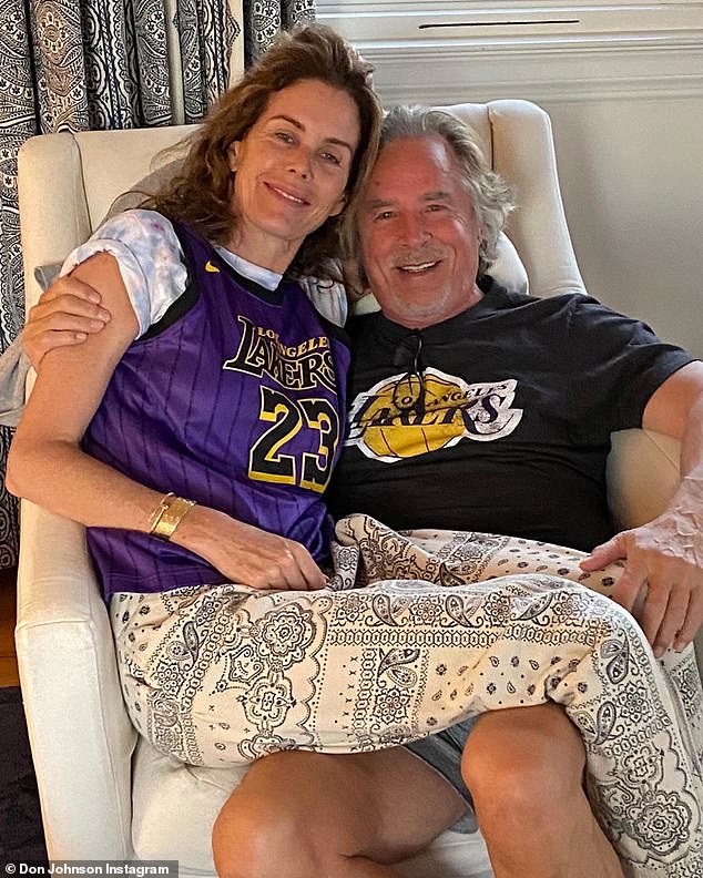 Miami Vice vet Don Johnson, 70, shares a very rare photo with his wife