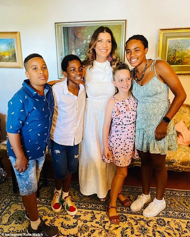 Grey's Anatomy star Kate Walsh beams as she promotes a children's