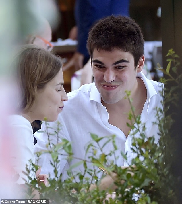 Formula One star Lance Stroll kisses girlfriend Sara Pagliaroli on date