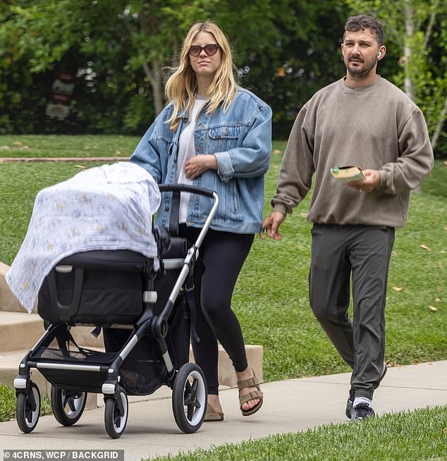 Shia LaBeouf and Mia Goth enjoy first Mother's Day as parents on LA