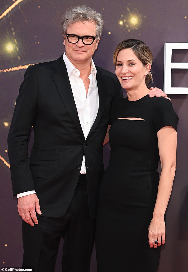 Colin Firth cosies up to girlfriend Maggie Cohn as they make their red