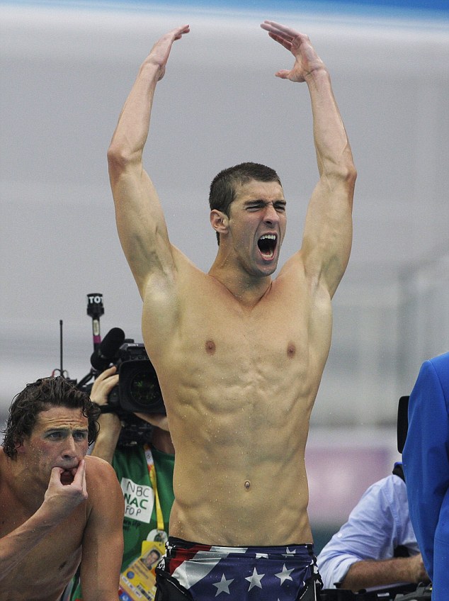 Michael Phelps 12,000 calories a day don't seem to be doing him any