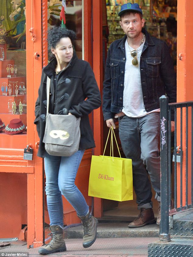 Damon Albarn enjoys shopping trip in New York with longterm love Suzi