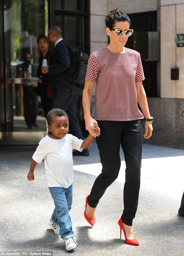Sandra Bullock on her demanding life with son Louis...but still calls