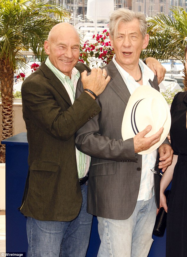 Sir Ian McKellen officiates as best friend Patrick Stewart says 'I do