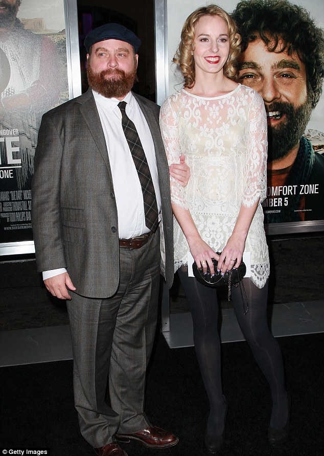 Zach Galifianakis enjoys family stroll with newborn baby and sister