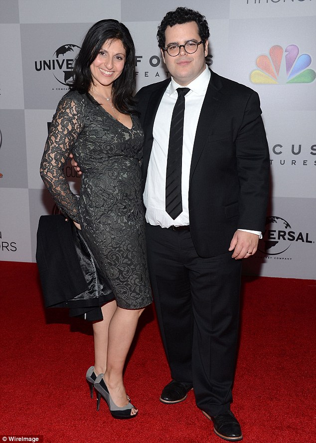 Josh Gad his second child... after dropping over 30lbs in