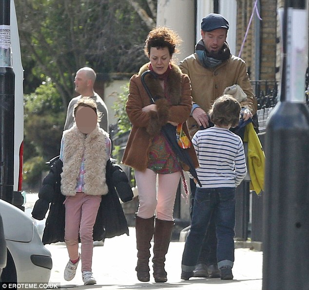 Damian Lewis and wife Helen McCrory take a sunny Saturday stroll with