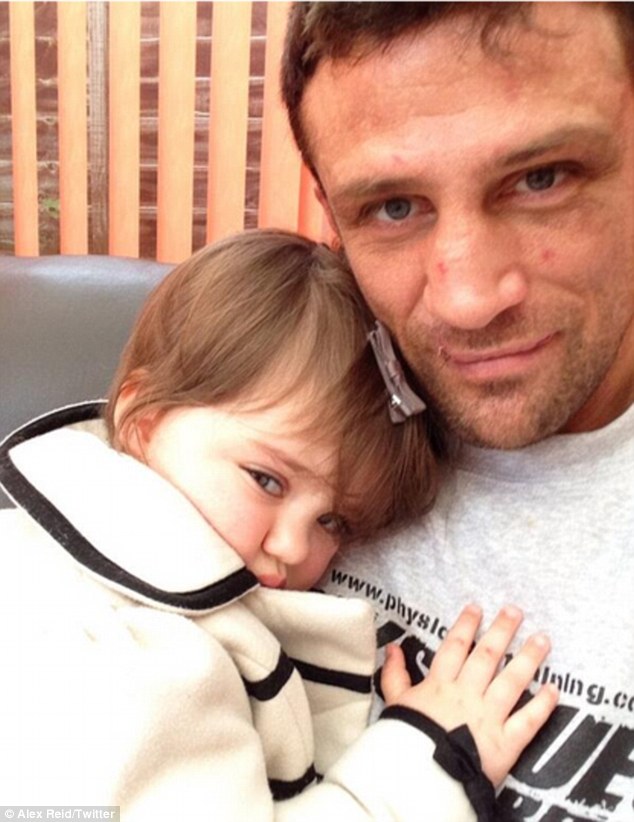 Alex Reid spends quality time with daughter Dolly as he offers support