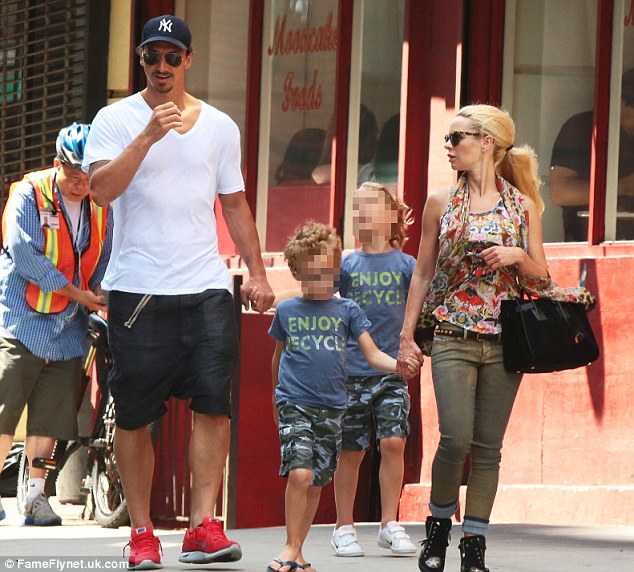 Zlatan Ibrahimovic holidays with family in New York as World Cup