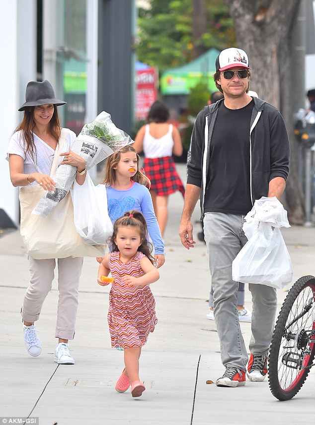 Jason Bateman and his family spend quality time together at Beverly