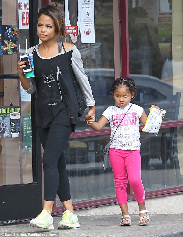 Christina Milian bonds with her daughter Violet as they grab snacks on