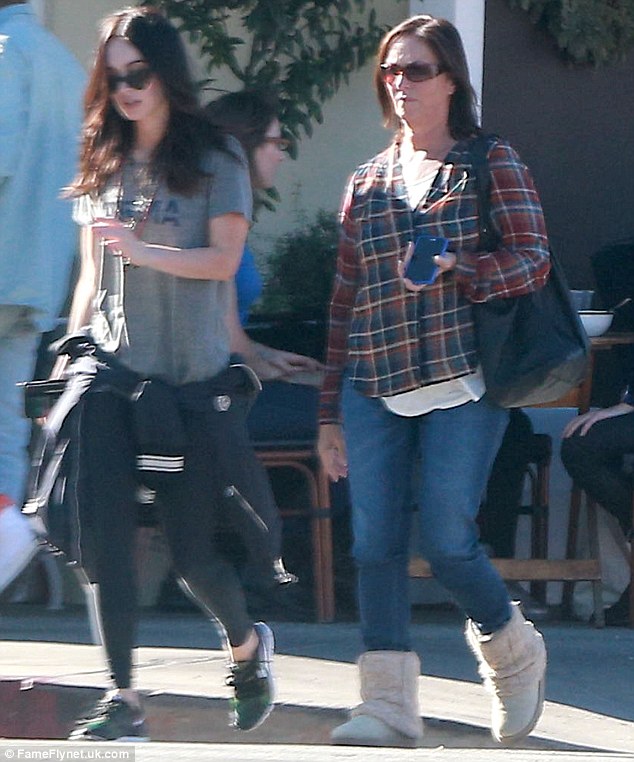 Megan Fox wears 'karma' Tshirt for a casual lunch with her mother