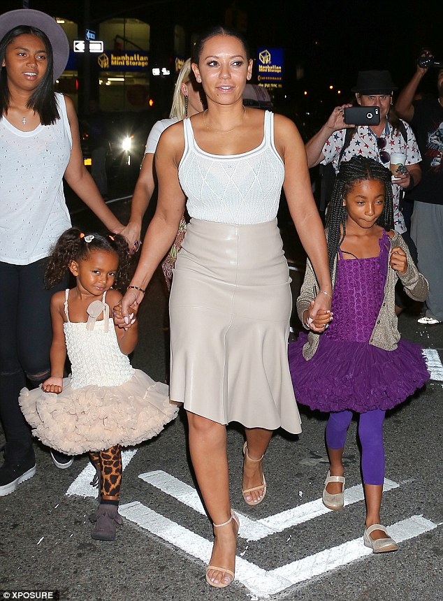 Mel B and daughter Madison sport matching outfits in New York Daily