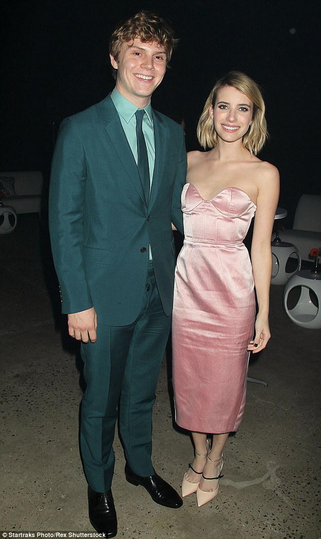 Evan Peters says his relationship with Emma Roberts is going 'great