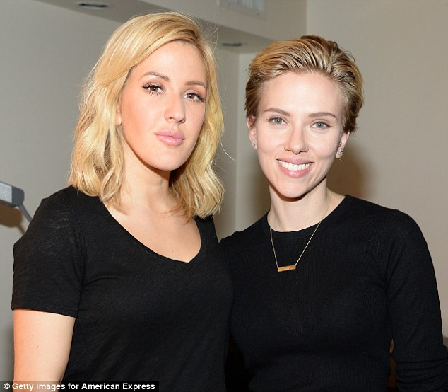 Ellie Goulding and Scarlett Johansson don matching black at New York