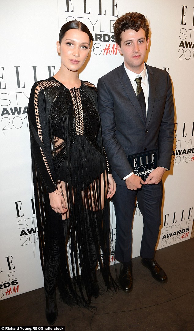 Bella Hadid flashes her derriere in fringed leotard at ELLE Style Awards 2016 Daily Mail Online